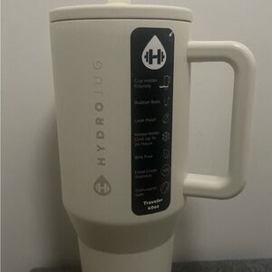 HydroJug Beige Traveler Mug